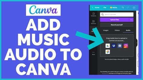 how to add music to video in canva