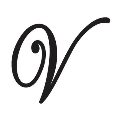 how to draw a cursive v