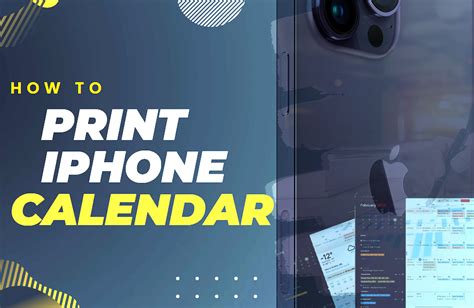 how to print iphone calendar